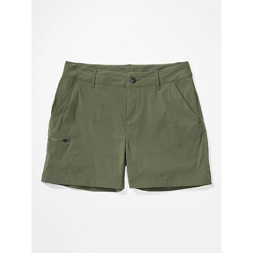 Marmot Shorts Green NZ - Raina 5 Pants Womens NZ6074518